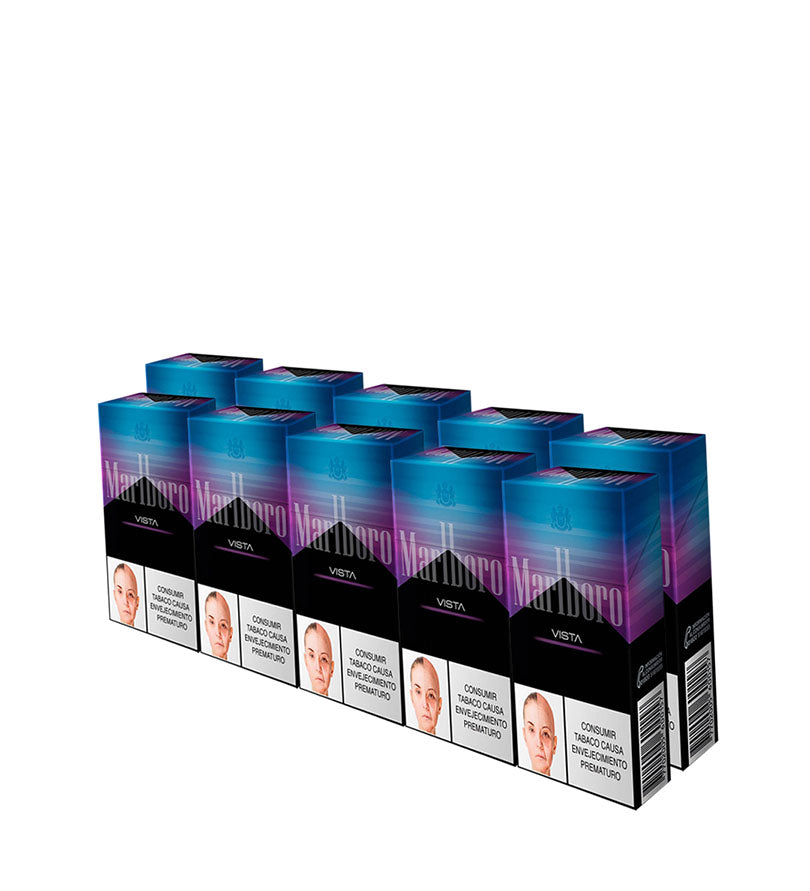 Cartón Medio Cigarrillo Marlboro Fusion Mora Azul - 10paq
