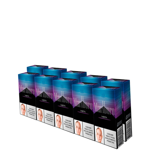 Cartón Medio Cigarrillo Marlboro Fusion Mora Azul - 20paq