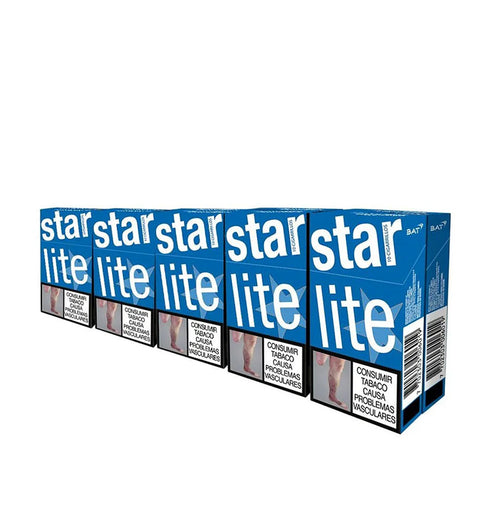 Cartón Medio Cigarrillo Star Lite - 20paq