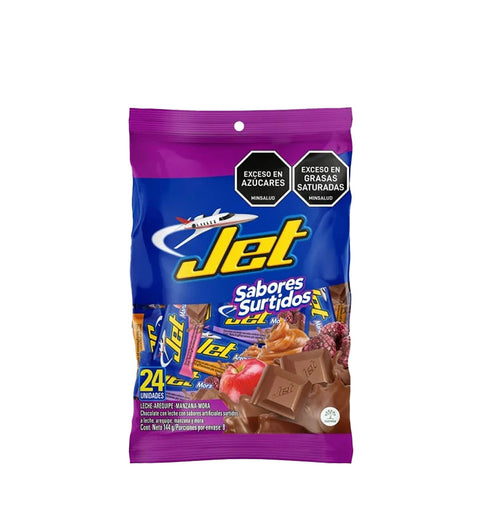 Chocolatina Jet Sabores Surtidos Bolsa x 24 unidades - 144g