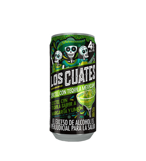 Cóctel con Tequila Los Cuates Margarita y Limón - 269ml