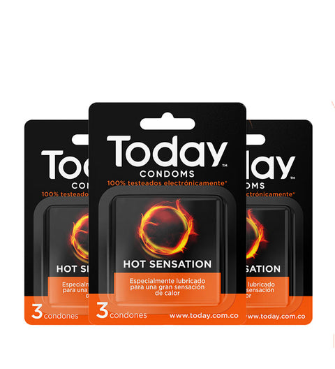 Condones Hot Sensation Today - 3und