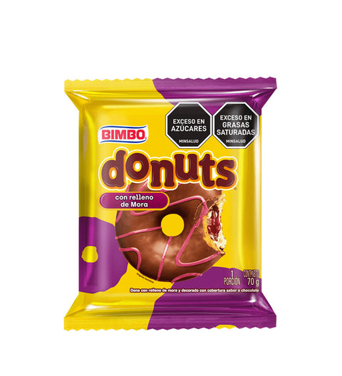 Donuts Relleno Sabor a Mora Bimbo - 70g