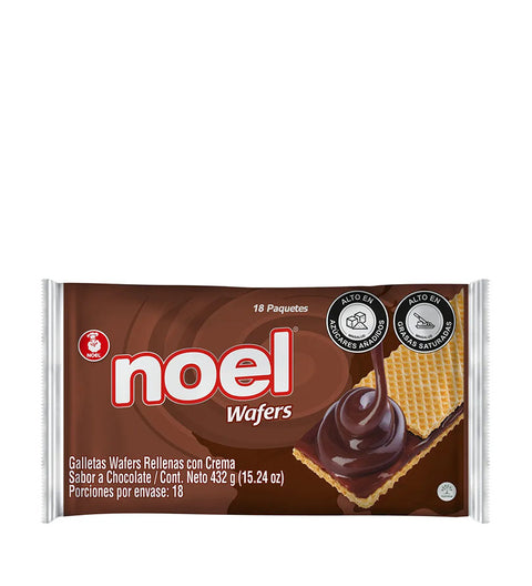 Galletas Wafers Noel Chocolate Paquete 18unds- 432g