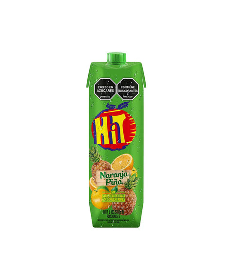 Jugo Hit Naranja Piña Tetrapack Litro - 1L