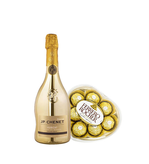 Combo JP Chenet Muscat + Chocolates Ferrero Rocher Corazón