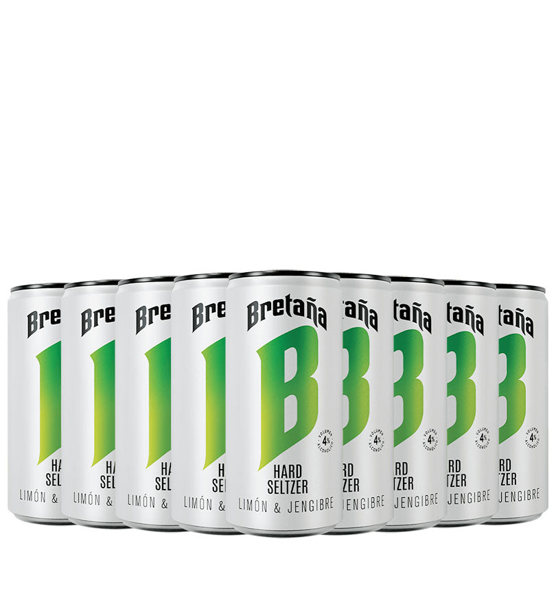 Bretaña Hard Seltzer Limón Jengibre - 24und