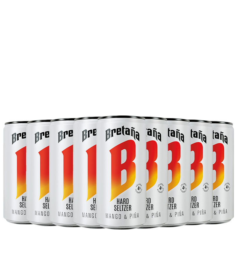 Bretaña Hard Seltzer Mango & Piña - 24und