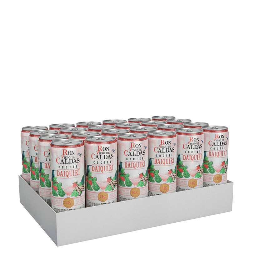 Paca de 24 latas de coctel Daiquiri Ron Viejo de Caldas de 295 ml