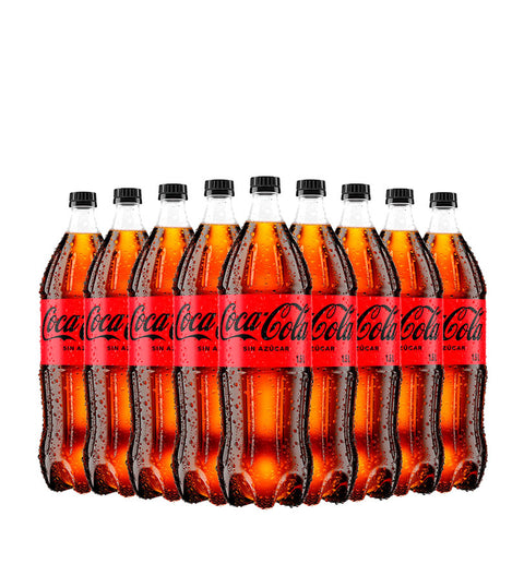 Paca Gaseosa Coca Cola Sin Azúcar Mediana 1,5L - 12und