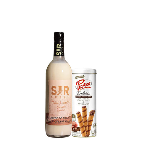 Combo Piña Colada Sir Cream + Barquillos Piazza Deleite
