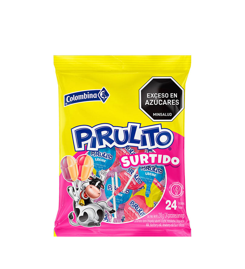 Bon Bon Pirulito Surtido - 24und