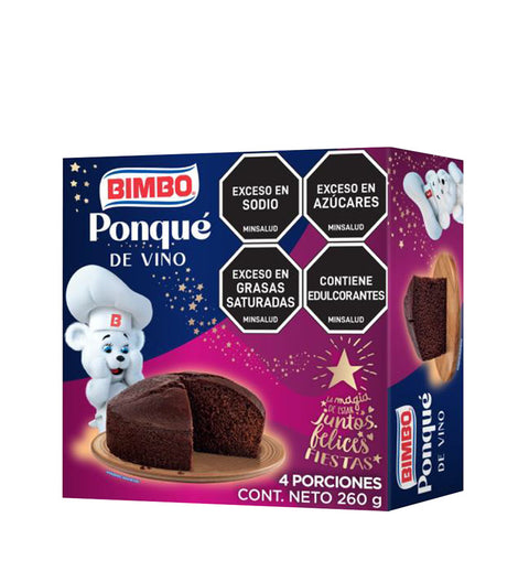 Ponque Bimbo Vino Caja - 260g