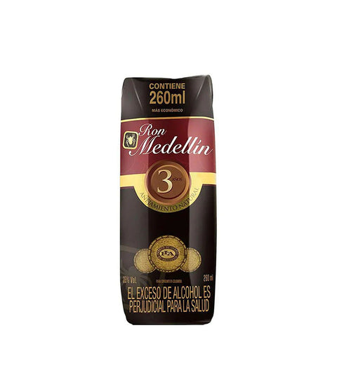 Ron Medellín 3 Años Añejo Cuarto - 260ml