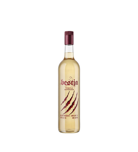 Botella de litro de Tequila Bestia Reposado