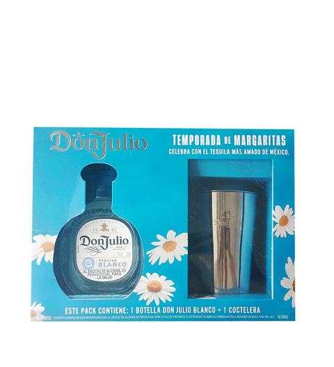 Combo Estuchería Don Julio Silver + Coctelera