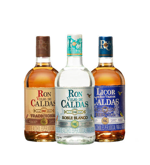 Old Rum Trilogy from Caldas - 3 Bottles