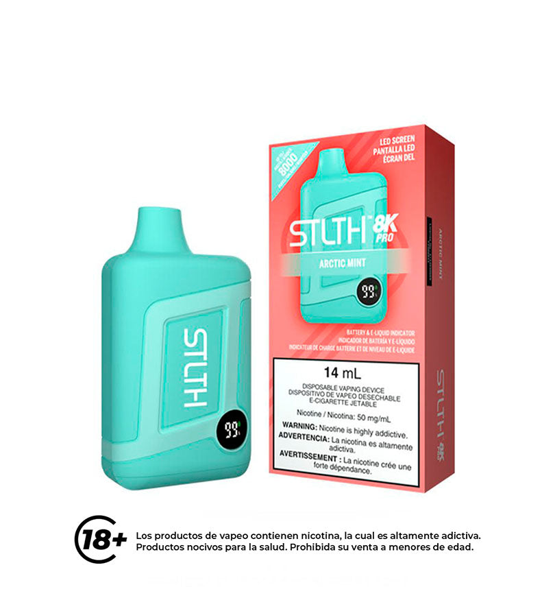 Disposable Vaper Stlth Artic Mint Ice 50mg - 8000 Puff