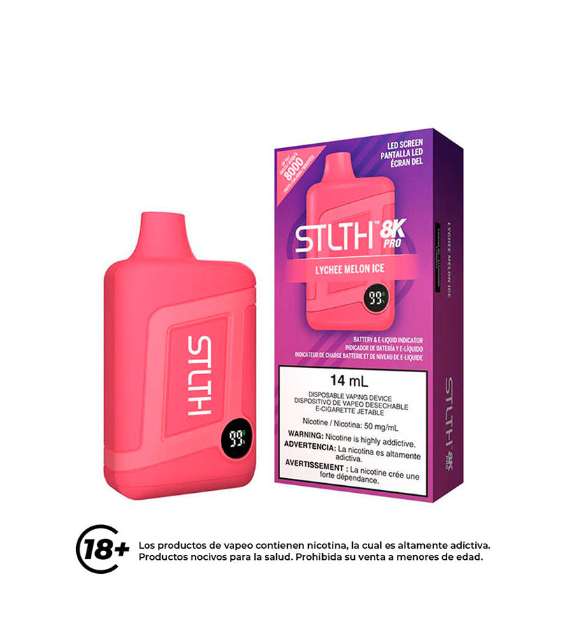 Disposable Vaper Stlth Lychee Melon Ice 50mg - 8000 Puff 