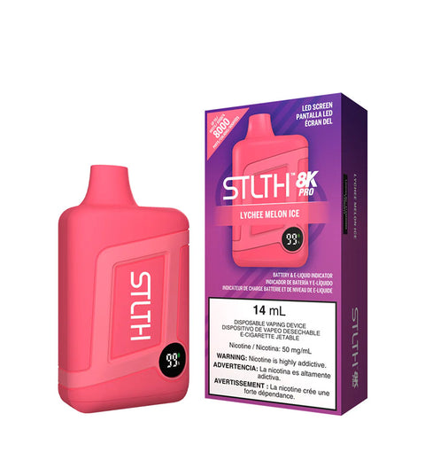 Vaper Desechable Stlth Lychee Melon Ice 50mg - 8000 Puff