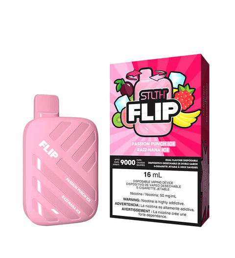 Disposable Vaper Stlth Flip Passion Punch Ice And Razz Nana Ice 50mg - 9000 Puff