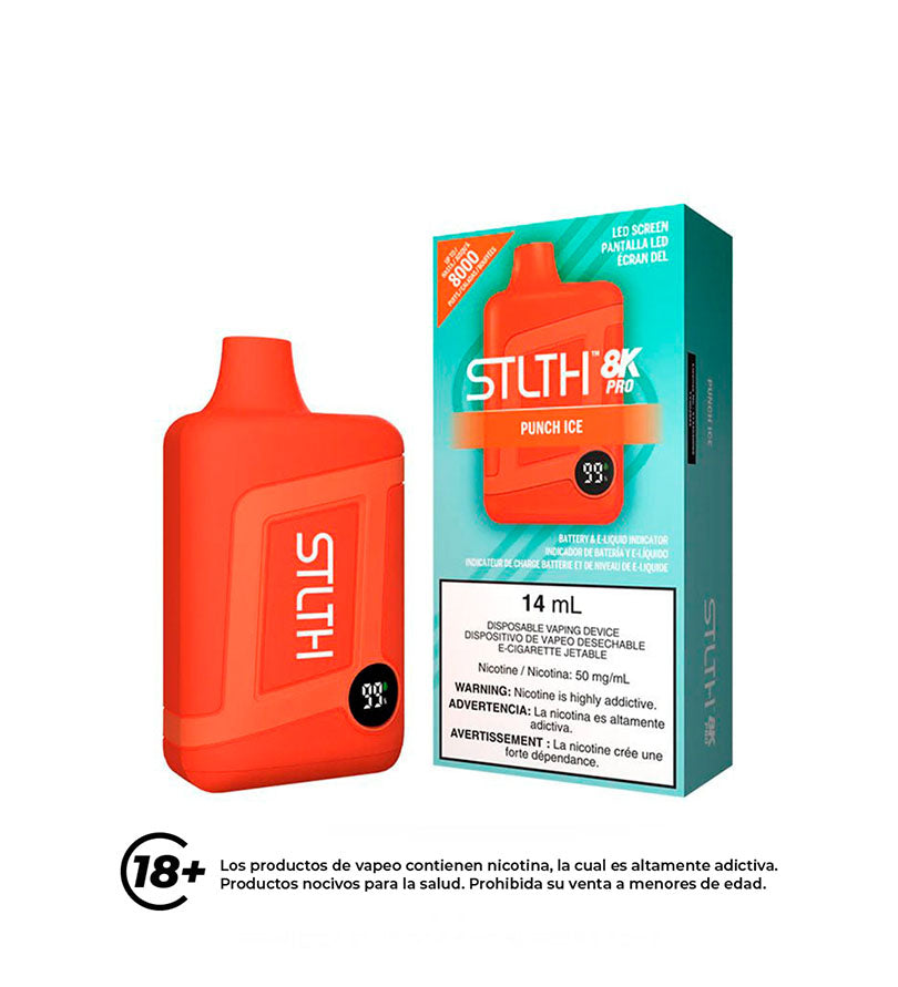 Disposable Vaper Stlth Punch Ice 50mg - 8000 Puff 