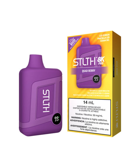 Vaper Desechable Stlth Quad Berry Ice 50mg - 8000 Puff