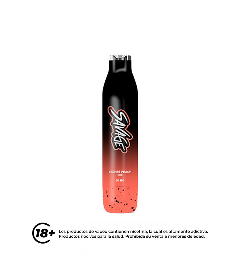 Disposable Vaper Stlth Savage Lychee Peach Ice - 2500 Puff