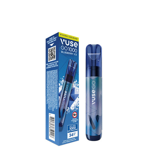 Vaper Desechable Vuse Go Blueberry Ice - 1000 Puff