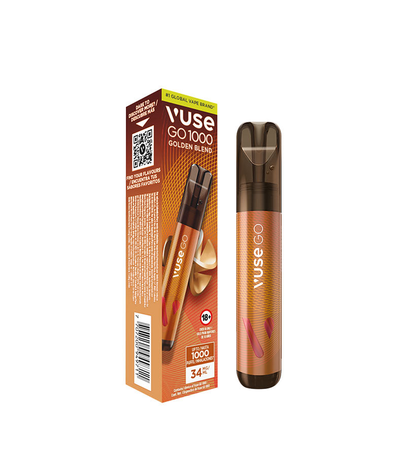 Vaper Desechable Vuse Go Golden Blend - 1000 Puff