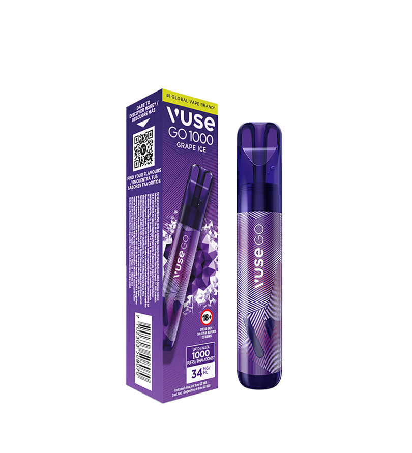 Vaper Desechable Vuse Go Grape Ice - 1000 Puff
