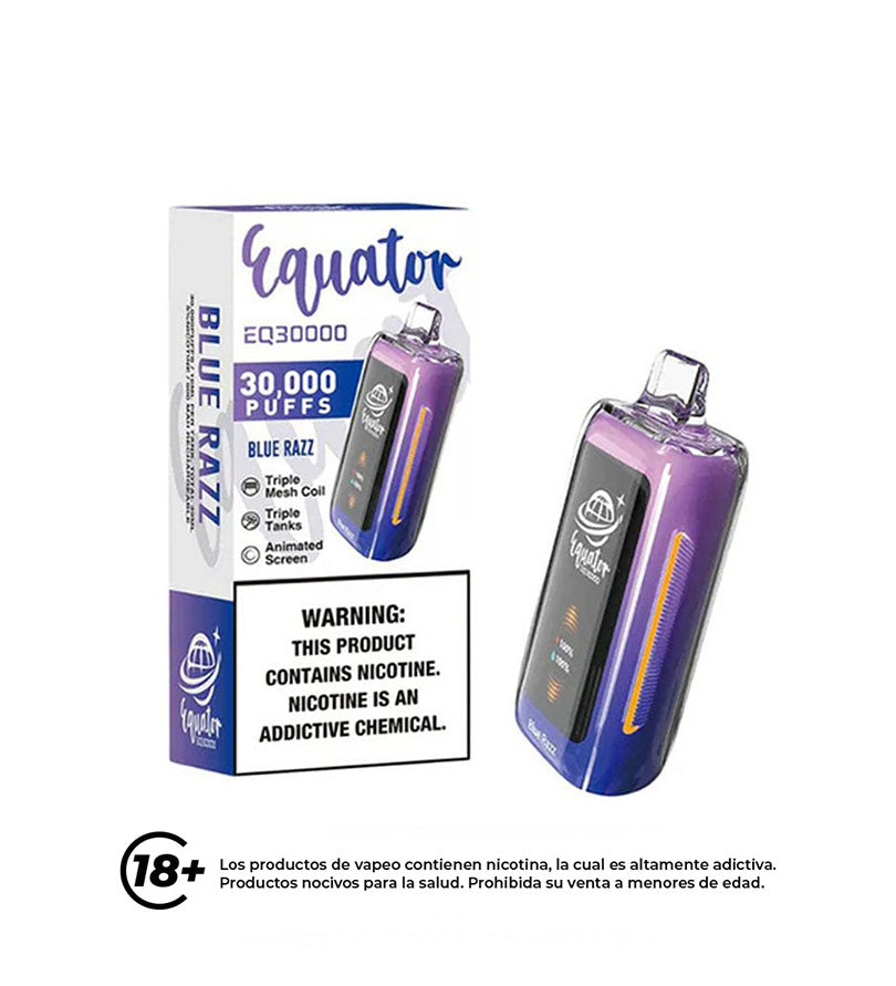 Vaper Equator Blue Razz - 30000 Puff