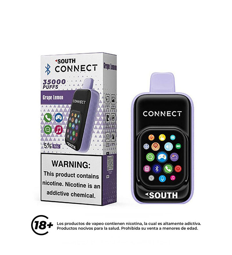 Vaper Desechable South Connect Grape Lemon - 35000 Puff