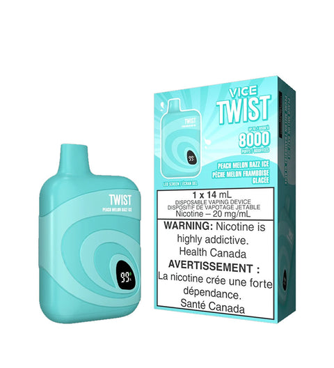 Vaper Desechable Stlth Vice Twist Peach Melon Razz Ice - 8000 Puff