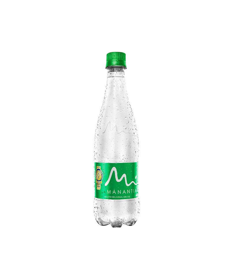 Botella de agua Manantial con Gas de 600 ml