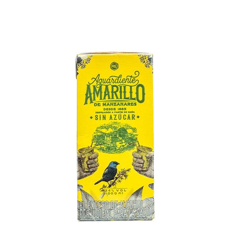 Aguardiente Amarillo de Manzanares Tetra - 1L - Licores Medellín