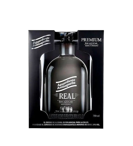 Aguardiente Antioqueño Real Sin Azúcar Botella - 750ml - Licores Medellín