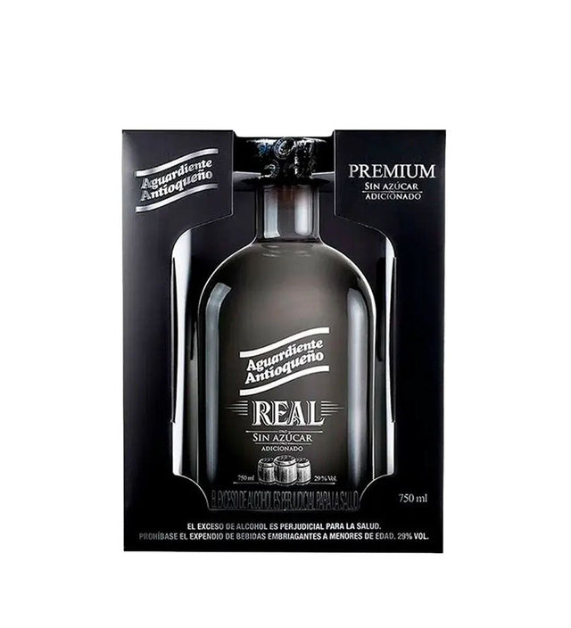 Aguardiente Antioqueño Real Sin Azúcar Botella - 750ml - Licores Medellín