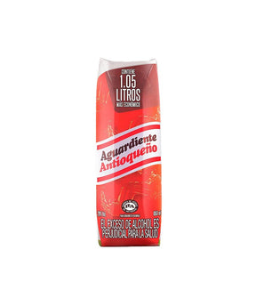 Aguardiente Antioqueño Tapa Roja Tetrapack Litro – 1050ml - Licores Medellín