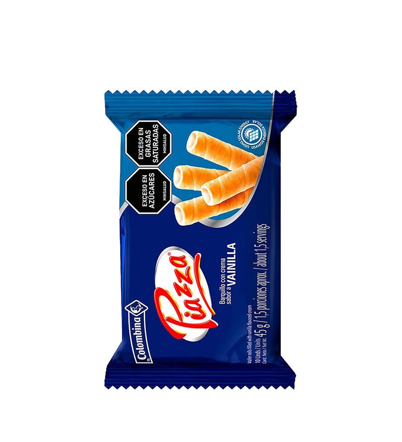 Empaque de barquillo Piazza Vainilla de 45 g