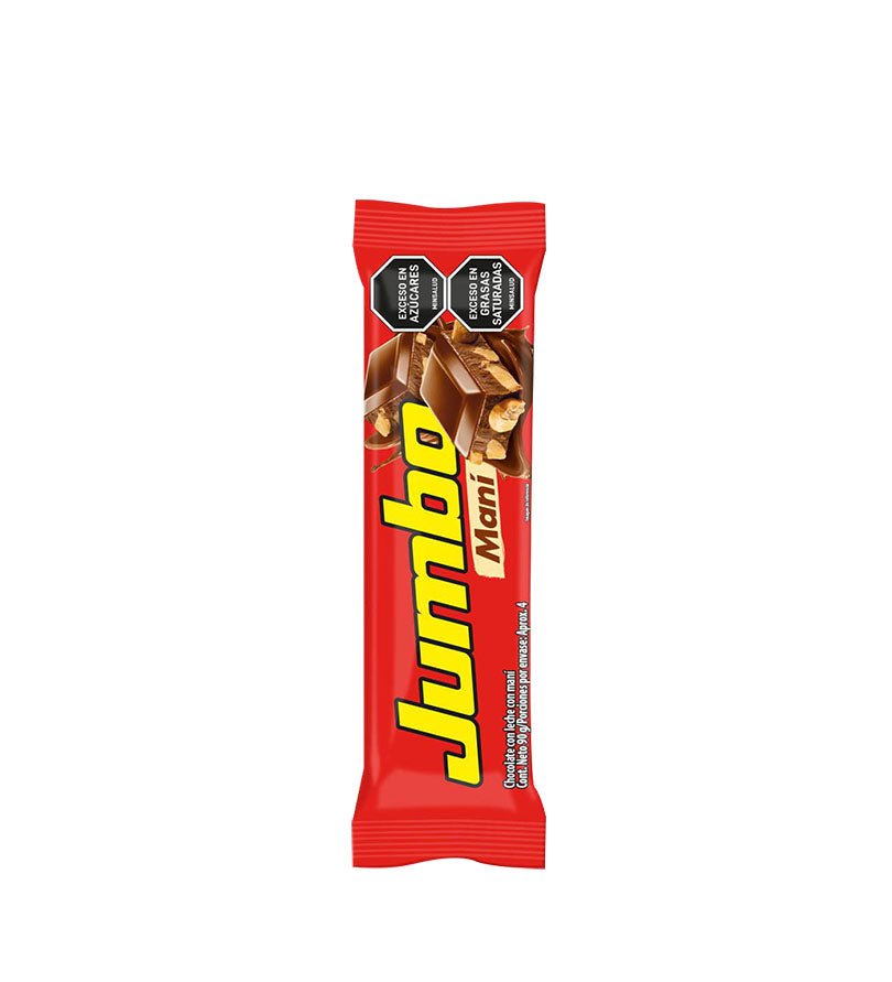 Barra de chocolatina Jumbo Maní de 90 g