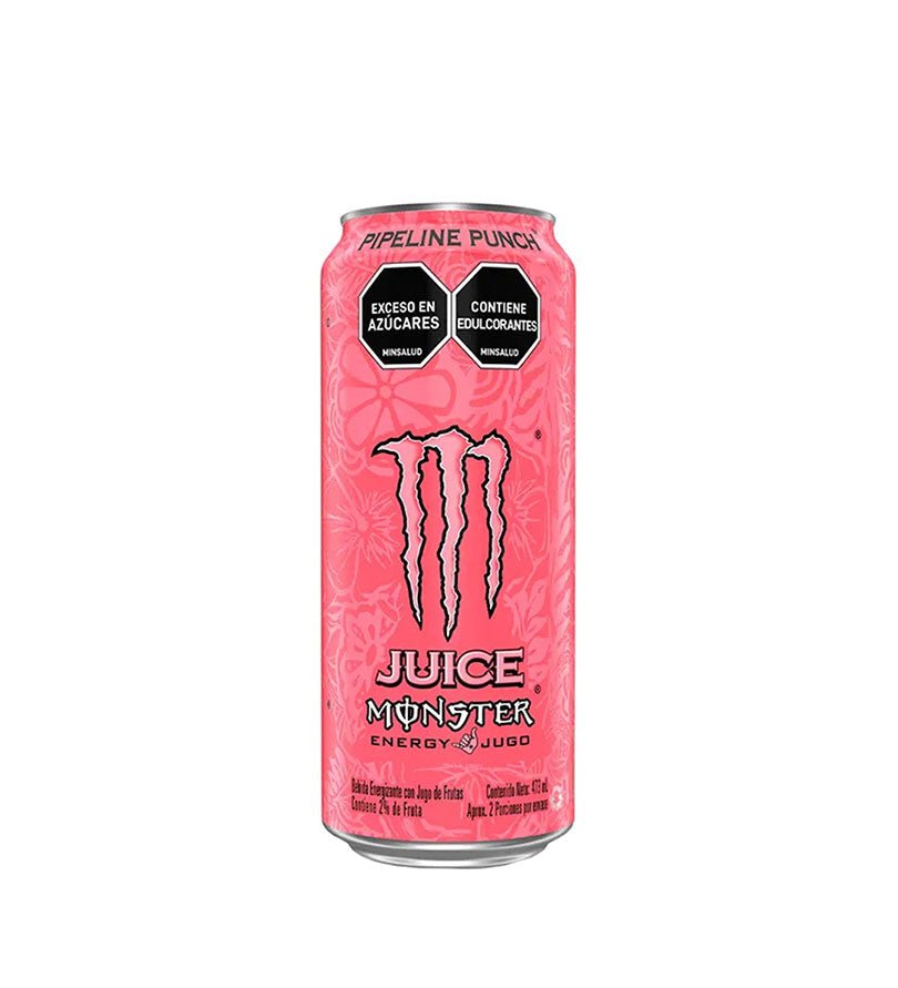 Lata de bebida energizante Monster Energy Pipeline Punch de 473 ml