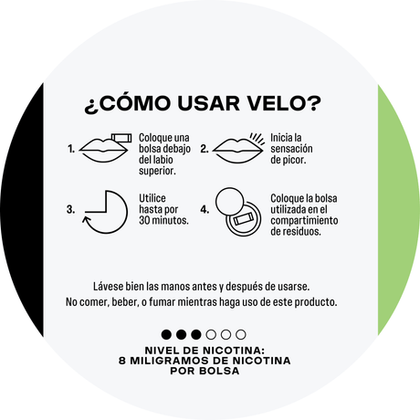 Bolsas de Nicotina Velo Menta Verde - 6mg - Licores Medellín