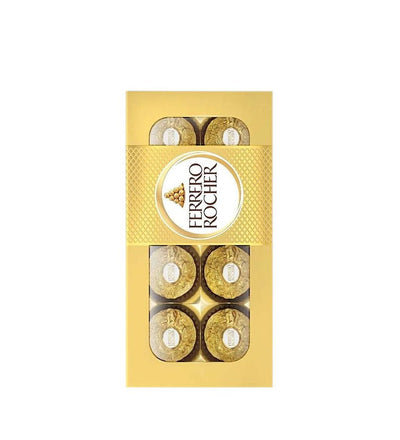 Empaque de bombones de chocolate Ferrero Rocher de 8 unidades