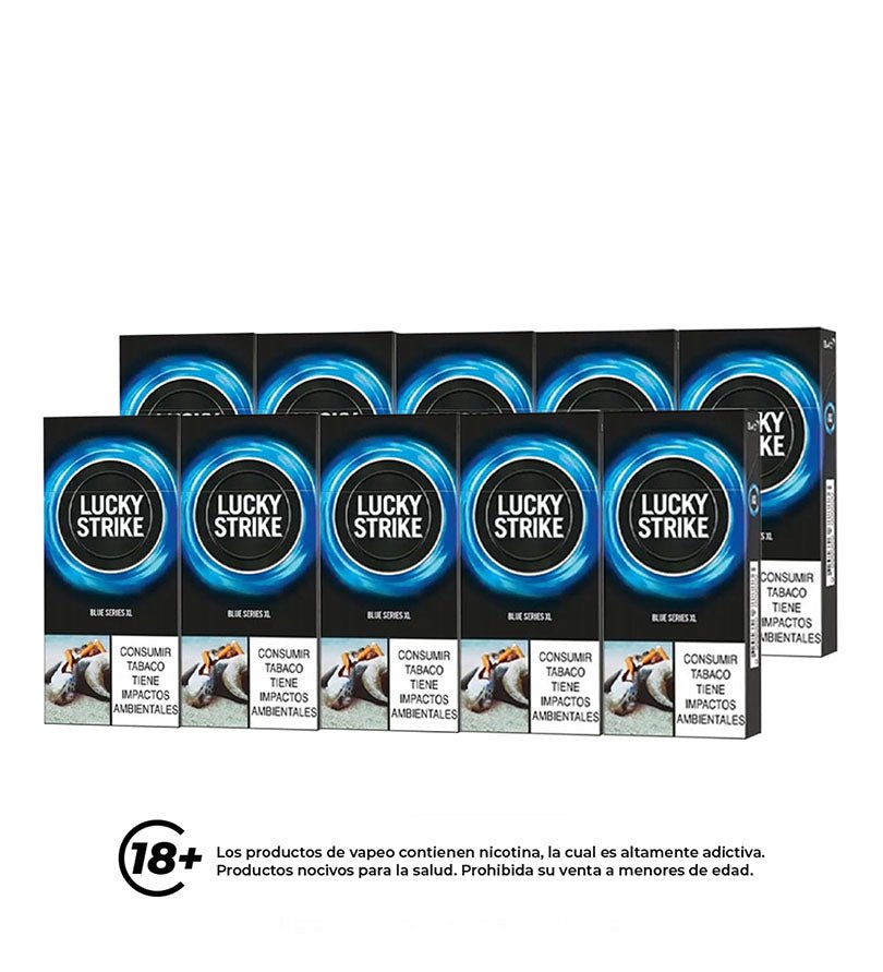 Cartón Medio Cigarrillo Lucky Alaska - 20 Cajetillas - Licores Medellín