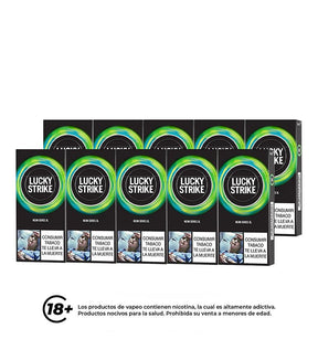 Cartón Medio Cigarrillo Lucky Manzana Ice - 20 Cajetillas - Licores Medellín