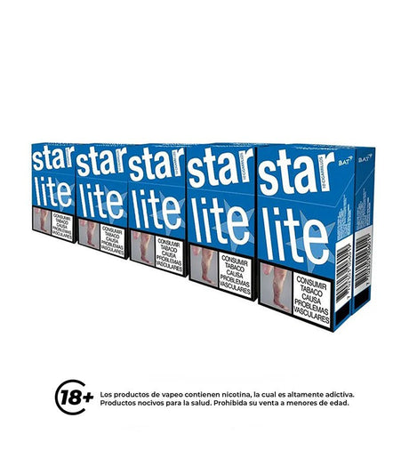 Cartón Medio Cigarrillo Star Lite - 20 Cajetillas - Licores Medellín