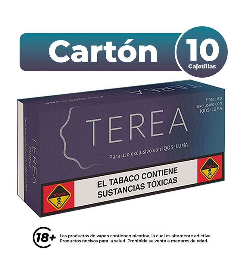 Cartón de 10 cajetillas de TEREA Purple