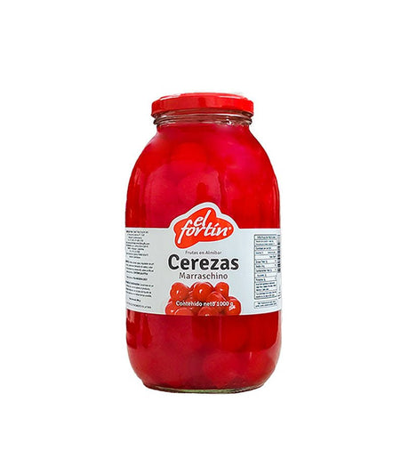 Cerezas en Coserva Marrasquino El Fortín - 1000g - Licores Medellín