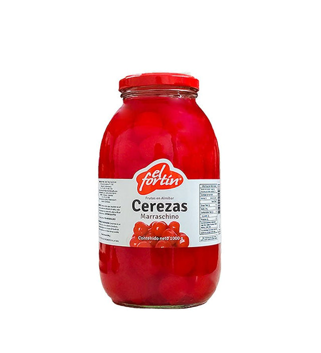 Cerezas en Coserva Marrasquino El Fortín - 1000g - Licores Medellín